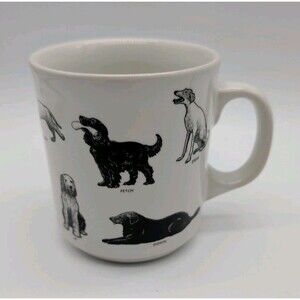 Fishs Eddy Dog Commands Tricks Coffee Cup Mug